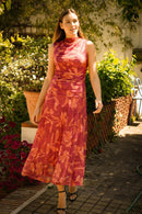 Vestido Rosa Estampado