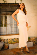 Vestido Blanco Capa