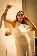 Vestido Blanco Capa