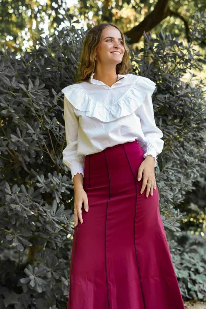 Camisa Blanca Volante