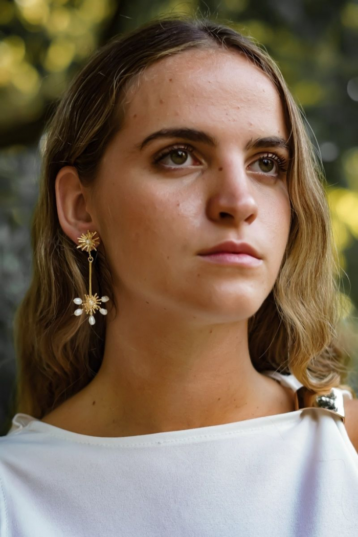 Pendientes Estrella Perlas
